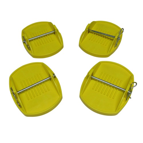 Corner steady caravan - caravan, feet