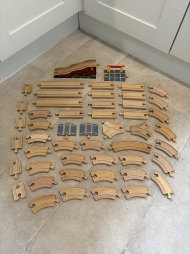 Wooden train track pieces brio - track,