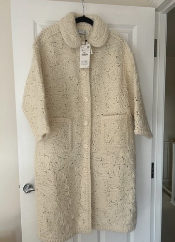 Zara ecru wool blend textured - wool,
