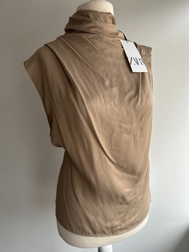 Zara champagne satin - zara,