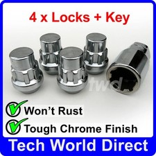 4 x WHEEL LOCKING NUTS FOR VW