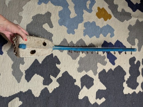 Vintage blue ugandan - blue,