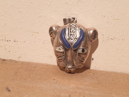 Faberge antique silver lion - silver,