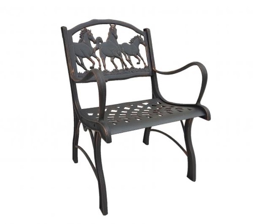 Solid cast iron bench garden - iron,