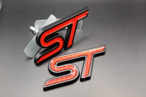 Red black front grille - red,