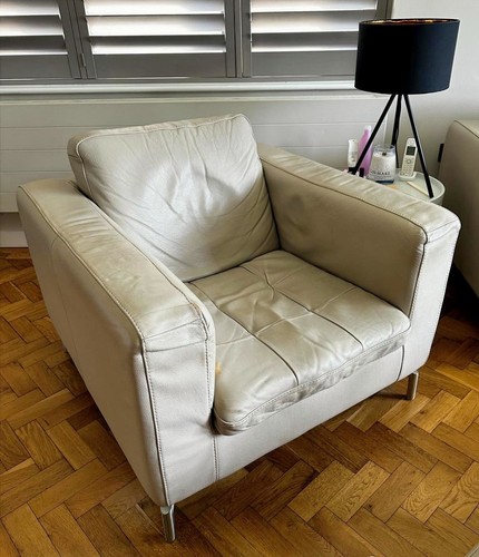 Natuzzi savoy leather armchair - natuzzi,
