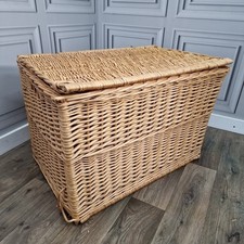 Large vintage wicker basket - vintage,
