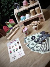 Wooden Ice Cream Shop Pretend
