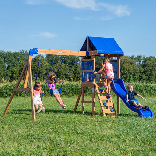 Wooden swing set playcentre - wooden,
