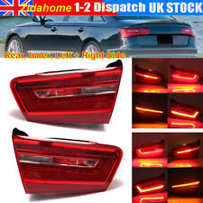 Left &Right Rear Inner LED Tail Light Brake Lamp For Audi A6 C7 Saloon (2012-15)