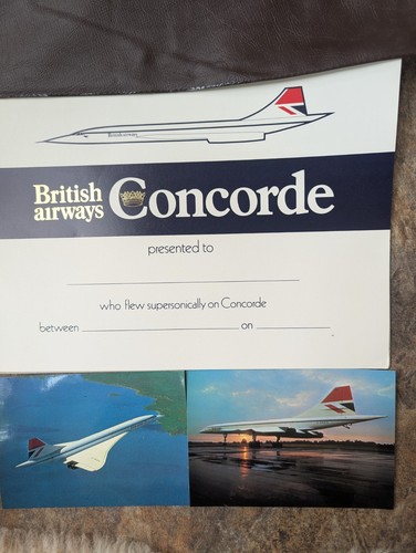 Concorde folder with record - with,