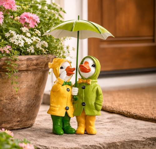Garden ornament duck - garden,