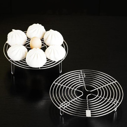 Stainless steel round trivet - steel,