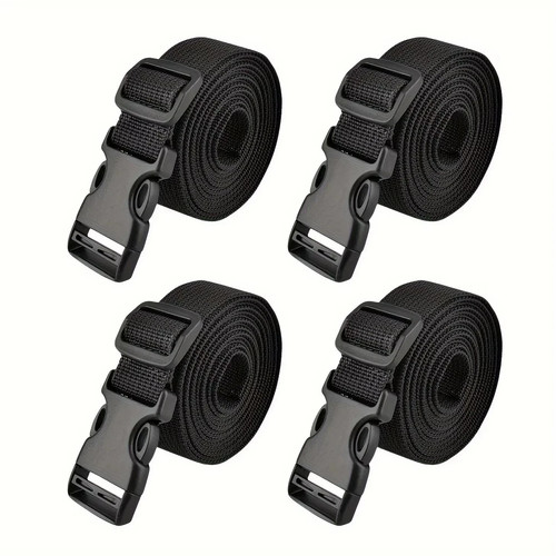 Pcs black suitcase straps - black,