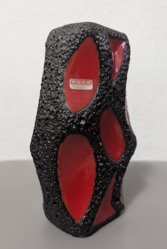 Pottery vase roth keramik - pottery,