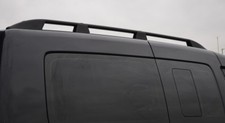 Black Alu Roof Rack Rails Side Bars To Fit L2 Volkswagen Caddy Maxi (2004-15)