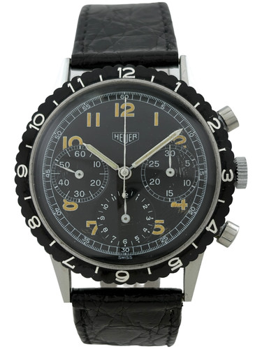 Heuer mens military - military, hand-wind
