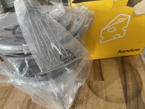 Fondue set cheese melting pot - set,