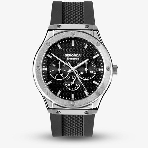 Sekonda titan black watch - black,