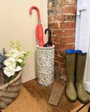 Blue And White Ditsy Print