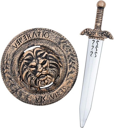 Roman gladiator shield - shield, and
