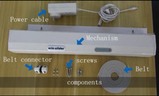 Residential automatic sliding door window opener belt drive winslider low noise