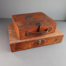 Vintage Wooden Storage Boxes x