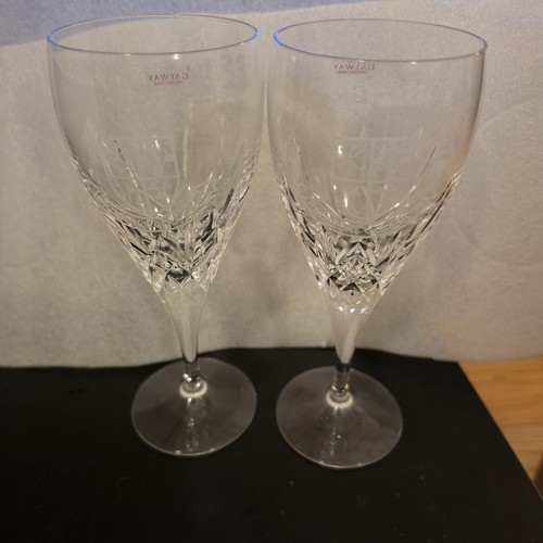 Pair galway crystal wine - pair,