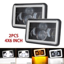 2PCS 4x6 Inch LED Headlight