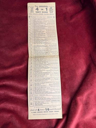 78rpm scarce homophone - in, 1