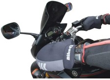 Bike It Boxer Universal Waterproof Neoprene Motorcycle Handlebar Muffs Black