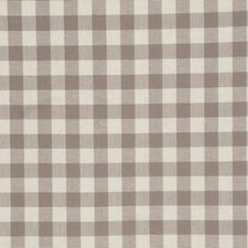Gingham Check Taupe Fabric