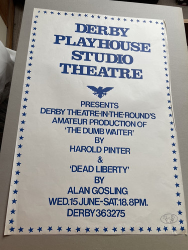 Old theatre poster derby - theatre, poster-derby