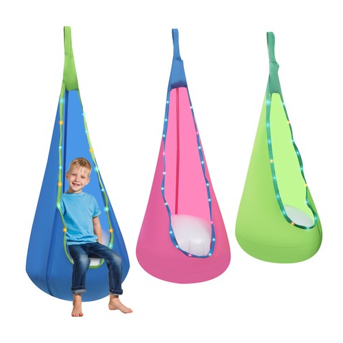 3pcs light kids pod swing - light,
