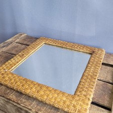 Vintage Rattan Square Framed