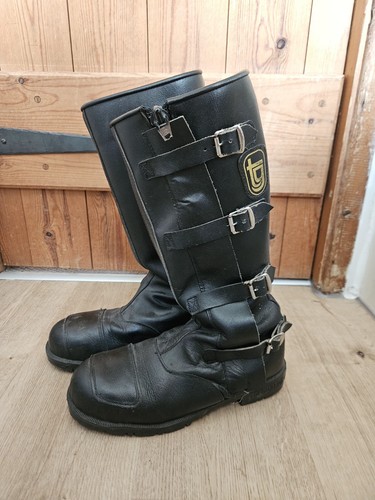 Vintage toeguard black leather - toeguard,