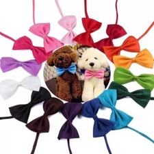 20/50Pcs Pet Dog Cat Bow Tie Neck Collar Small to Large Puppy Kitten Adjustable 