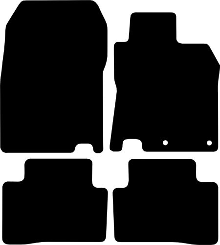 Tailored black car floor - tailored,