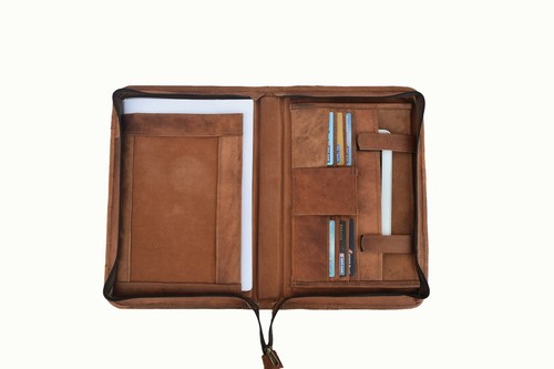 Leather portfolio padfolio - leather,