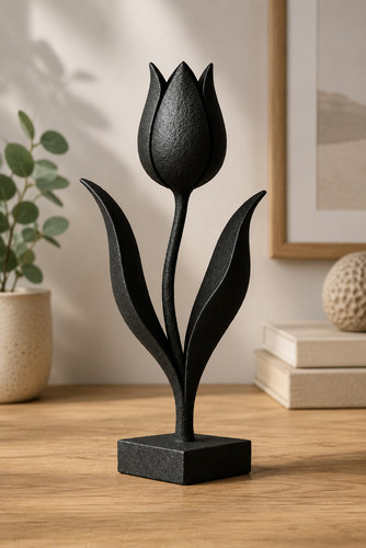 Elegant tulip bloom sculpture - elegant,