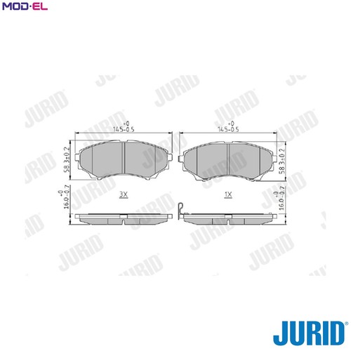 Brake pad set disc - pad,