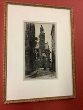 Caroline Armington Etching “Saint Etienne Du Mont” Ed. 29/50