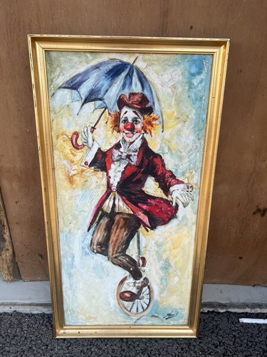 Framed and signed oil - oil, on