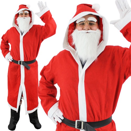 Santa suit hooded coat belt - santa,