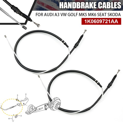 Handbrake cables rear left - cables,
