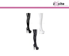 Pleaser Stiletto High Heel Platform 7" Thigh Boots Dancer Adore 3000
