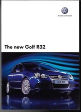 Volkswagen Golf R32 3.2 V6 Mk5 2005-2006 UK Market Sales Brochure 3-dr 5-dr