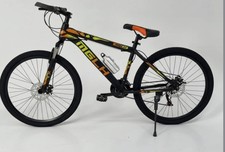  26" Wheel Mountain Bike - Black/Red Orange