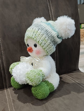 Knitting Pattern for Snowman with Snowball
