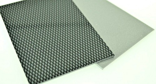 Black carbon fibre abs effect - black,